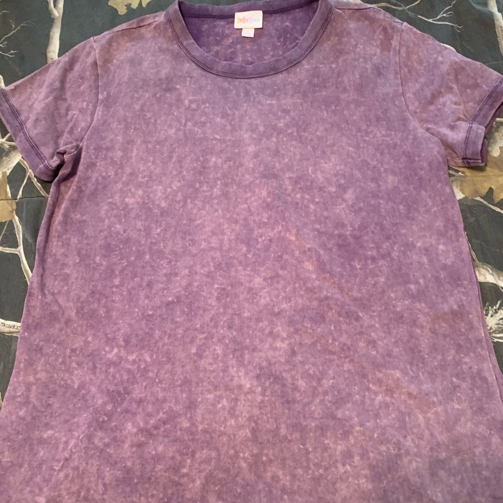Lularoe acid wash purple top